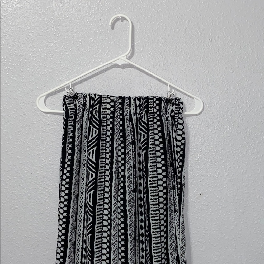 Black & White Straight Leg Joggers